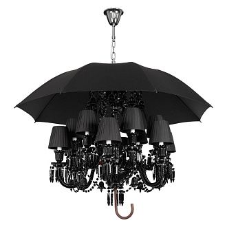 Подвесная люстра 120 см, Loft IT Marie 10556/12 Black, хром-черный