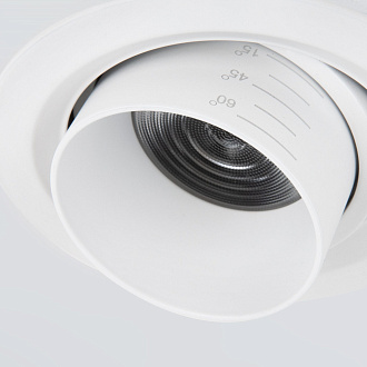 Встраиваемый LED светильник с регулировкой угла освещения 9920 LED 15W 4200K белый Elektrostandard, вр 9 см