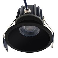 Светильник встраиваемый 6,5*6,4 см, вр 5,5 см, *LED*8W, 2700 / 4000 / 5000K, Mantra Rombok MAN8765, черный