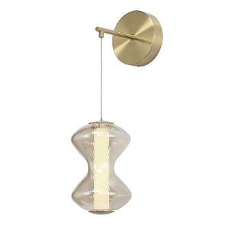 Бра 14*22*-42 см, 1*LED, 6W, 3000K, ST-Luce Spine SL6136.201.01, золотой