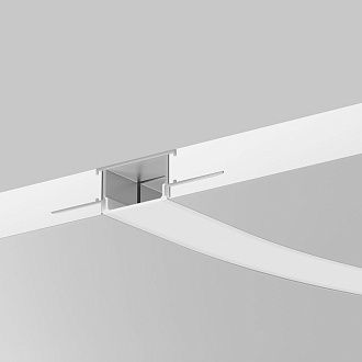 Алюминиевый профиль встраиваемый с боковым изгибом Maytoni Led Strip Встраиваемый со скрытым фланцем профиль Серебро 636003