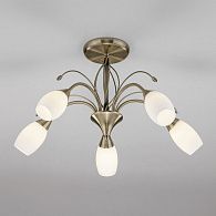 Потолочная люстра 60 см Eurosvet Ginevra 30280/5 античная бронза