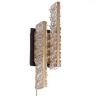Настенный светильник 34 см, 12W, 3000K, Citilux Palant CL325422, черный-бронза