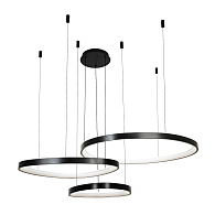 Подвесной светильник 115*80*150 см, LED 110W, 3000 / 6000K, Черный LED4U L8805-800-650-450