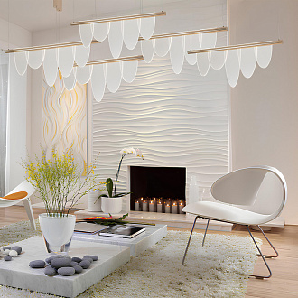 Светильник 88 см, 22W, 3000K, Crystal Lux VALENTIN SP22W LED GOLD, золото