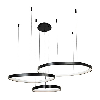 Подвесной светильник 115*80*150 см, LED 110W, 3000 / 6000K, Черный LED4U L8805-800-650-450