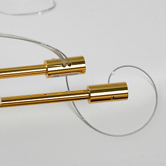 Линейно-подвесной светильник 150*40*60/175 см, 10*LED*4W Lussole Cayuga LSP-7178 блестящее золото