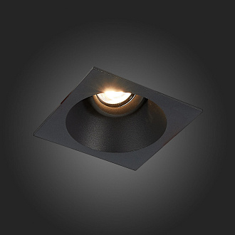 Встраиваемый светильник 10*10 см, ST LUCE Встраиваемые светильники ST207.418.01 Черный, вр 8,5 см