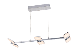 Люстра L750 x W210 x H1000, мм, 30W, CHROME (Хром) Rilon 9892MD/6 CHROME