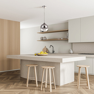 Светильник 20 см Maytoni Fermi  P140-PL-110-1-N  никель