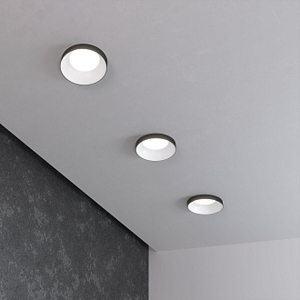 Встраиваемый светильник 7.2/7 см, GU10, IP20 Elektrostandard 112 MR16 белый/черный, вр 6,6 см