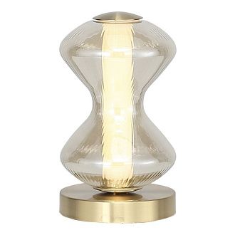 Настольная лампа *14*-24,5 см, 1*LED, 6W, 3000K, ST-Luce Spine SL6136.204.01, золотой