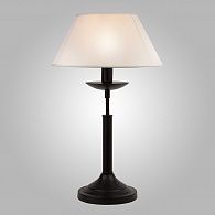 Настольная лампа с абажуром 28 см Eurosvet Hotel 01010/1 черный