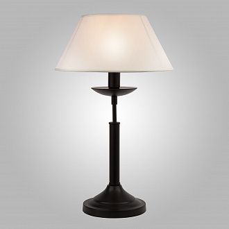 Настольная лампа с абажуром 28 см Eurosvet Hotel 01010/1 черный