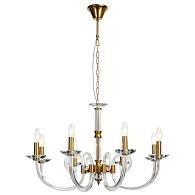 Подвесная люстра Stilfort Glass 1050/03/08P, диаметр 75 см, золото
