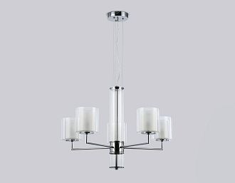 Подвесная люстра **44-126 см, 5*E14*40W, K, Ambrella Light High Light LH56001, хром