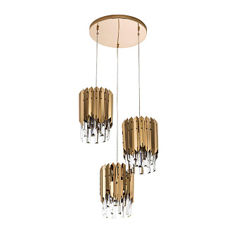 Подвесная люстра 50*50*130 см, Е 27 3x60W, Золото MODELUX ML.20208.3 GD