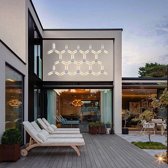 Lever белый уличный светодиодный светильник с поворотным механизмом 1665 TECHNO LED Elektrostandard