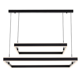 Люстра 80*30-120 см, 150W, 3000-5500К CL719K211 Дуэт Черный