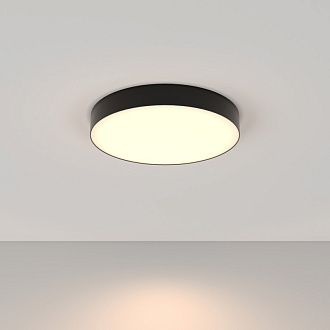 Накладной светильник 40*40*6 см, LED, 45W, 3000К, Maytoni Technical Zon C032CL-45W3K-RD-B черный