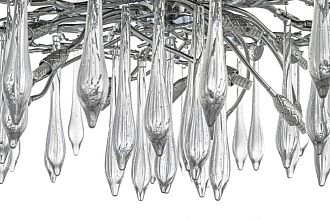 Люстра потолочная *100*56 см, 14*G9*40W, Dio D`arte Tavenna Nickel Tavenna H 1.3.100.108 N, никель