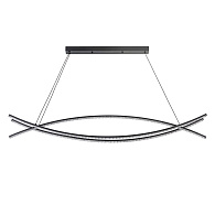 Подвесной светильник 120*9,5*165 см, LED 40W, 3000 / 6000K, Черный LED4U L8630-1200 BK