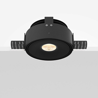 Встраиваемый светильник 9,9*9,9*4,9 см, LED, 9W, Maytoni Technical Move DL060-9W3-4-6K-TRS-B черный, вр 11 см
