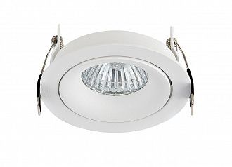 Встраиваемый светильник 9/8.5 см, GU10, IP20 Donolux DL18412/01TR White, белый
