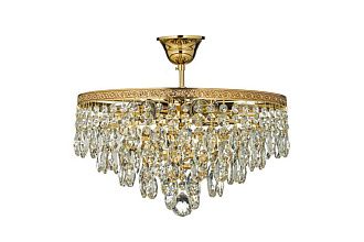 Люстра потолочная *38*32 см, 5*E27*60W, Arti Lampadari Castellana Gold Castellana E 1.3.38.601 G, Золото