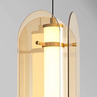 Подвес 19*42-192,5 см, 2*LED, 2,6W, 3000K, Favourite Fada 4624-2P, латунь