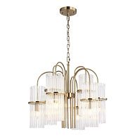 Подвесная люстра 67*209 см, 9*E14*40W, ST-Luce Tasse SL6145.303.09, латунный