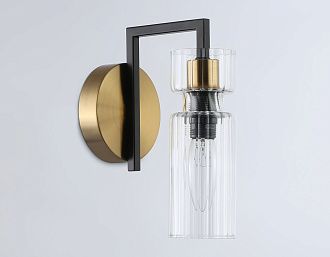 Бра 15*10*21- см, 1*E14*40W, K, Ambrella Light High Light LH56119, черный, латунь