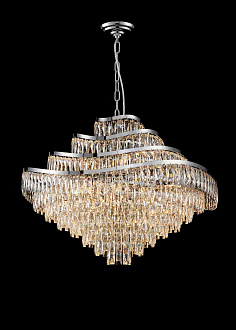 Люстра  800*600, 21*E14, 40W NewRgy Cristallo H68-ф800*H600 CHROME, Хром