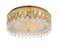 Люстра Ø500 x H200, мм, 9*40W (360W), GOLD H+CLEAR (Золото + Прозрачный Хрусталь) NewRgy 6026E/9A GOLD H+CLEAR