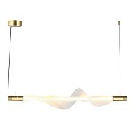Подвесной светильник 100*20*60-200 см, 1*LED, 12W, 3000K, Aployt Adilin APL.647.03.12, латунный