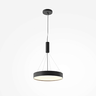Накладной светильник 40*40*6 см, LED, 45W, 3000К, Maytoni Technical Zon C032CL-45W3K-RD-B черный