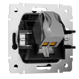 W5120108 Розетка Ethernet RJ-45 cat. 6A экранированная, черный матовый Werkel, 4690389213496