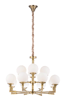 Люстра Ø820 x H550(1300), мм, 12*40W (480W), BRONZE (Бронза) NewRgy 8683/8+4BR BRONZE