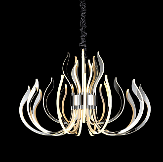 Подвесная светодиодная люстра Mantra Versailles 5560, LED, W256, диаметр 103 см, хром