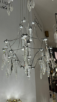 Светильник 81 см, 51W, 4000K, ODEON LIGHT FLAMENCO 7000/51L, золото