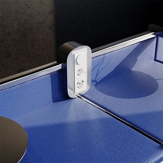 Светорегулятор встраиваемый Voltum S70 поворотно-нажимной 600 Вт, белый  пластик  VLS070301