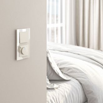 W1151162 Терморегулятор электромеханический для теплого пола, айвори матовый Werkel, 4690389191961