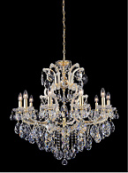 Люстра 80 см, Crystal Lux ISABEL SP11 GOLD/TRANSPARENT Золотой/Прозрачный