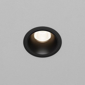 Встраиваемый светильник DL115-10W-4K-B **-8,2 см, *LED*10W, 4000K, Maytoni technical Dip DL115-10W-4K-B, Черный, вр 6 см