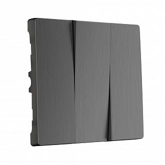 Набор клавиш для выключателя трехклавишного (графит рифленый) W1139004 Werkel 4690389158506