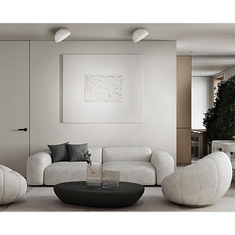 Потолочный светильник *30*15 см, LED 1*35W, 4000 К, Sonex Pluto White 7657/35L, белый