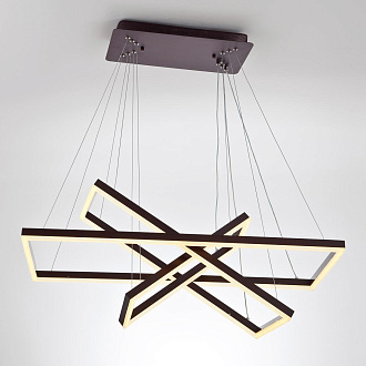 Подвесной светильник 80*40*120 см, LED 216W, 3000 / 6000K, Коричневый LED4U L11001-3HL BR