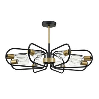 Люстра потолочная *68*-38 см, 8*E27*60W, Lumion ALMIRA 8058/8C, черный, медь