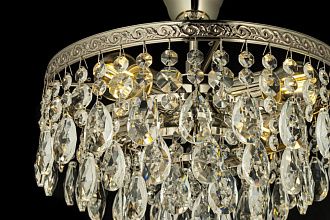 Люстра потолочная *30*23 см, 4*E27*60W, Arti Lampadari Castellana Nickel Castellana E 1.3.30.601 N, Матовый никель