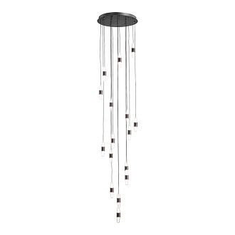Люстра подвесная *41*100-200 см, 32*led*2W, 4000K, Lussole Hopkins LSP-7401, черный